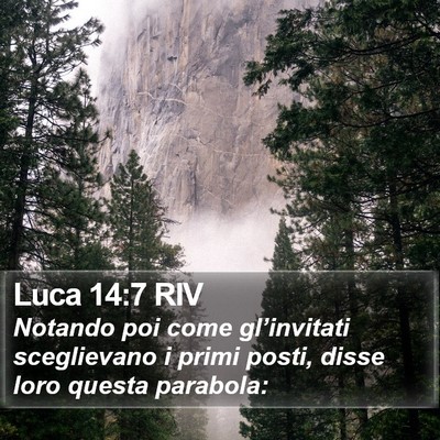 Luca 14:7 RIV Bible Verse Image
