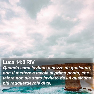 Luca 14:8 RIV Bible Verse Image