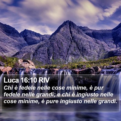 Luca 16:10 RIV Bible Verse Image