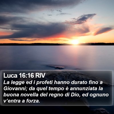 Luca 16:16 RIV Bible Verse Image