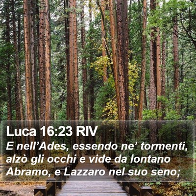 Luca 16:23 RIV Bible Verse Image