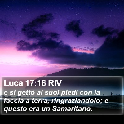 Luca 17:16 RIV Bible Verse Image