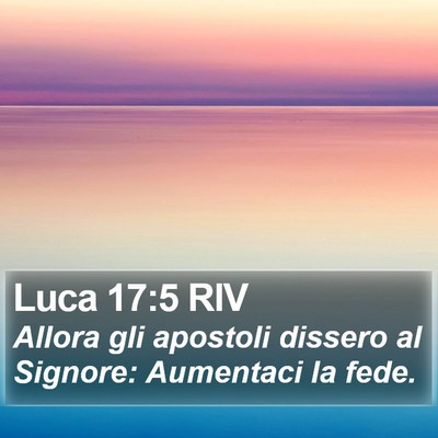 Luca 17:5 RIV Bible Verse Image