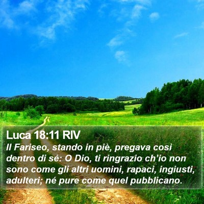 Luca 18:11 RIV Bible Verse Image