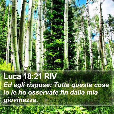 Luca 18:21 RIV Bible Verse Image