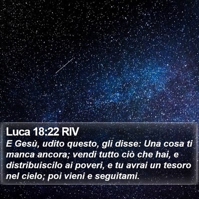 Luca 18:22 RIV Bible Verse Image