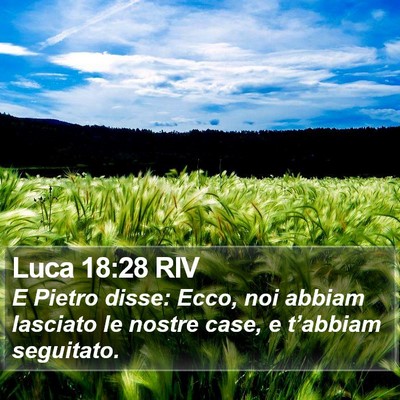 Luca 18:28 RIV Bible Verse Image