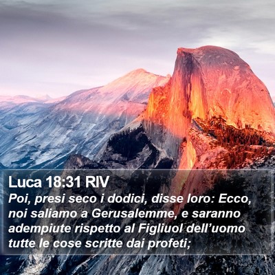 Luca 18:31 RIV Bible Verse Image