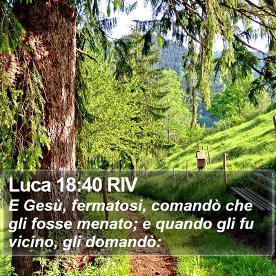 Luca 18:40 RIV Bible Verse Image