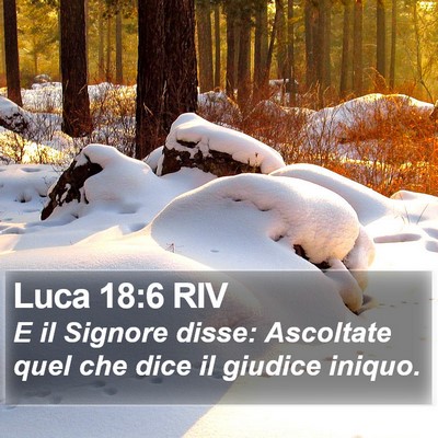 Luca 18:6 RIV Bible Verse Image