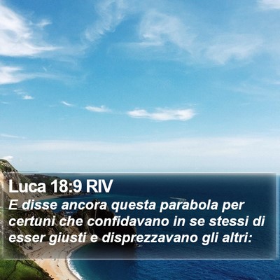 Luca 18:9 RIV Bible Verse Image