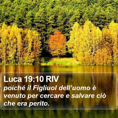 Luca 19:10 RIV Bible Verse Image