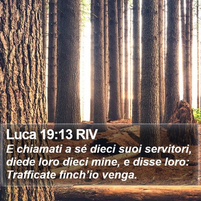 Luca 19:13 RIV Bible Verse Image