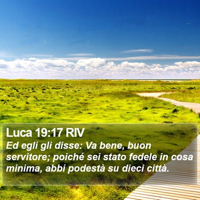 Luca 19:17 RIV Bible Verse Image