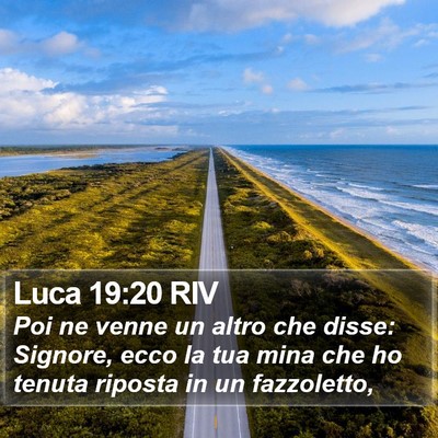 Luca 19:20 RIV Bible Verse Image