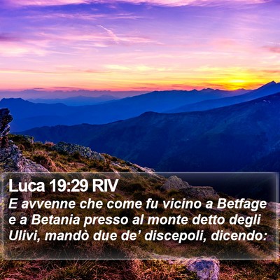 Luca 19:29 RIV Bible Verse Image