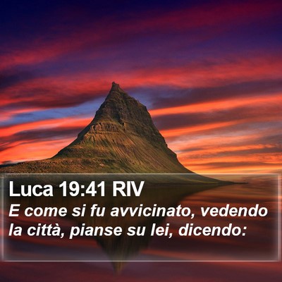 Luca 19:41 RIV Bible Verse Image