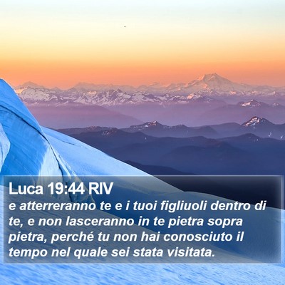 Luca 19:44 RIV Bible Verse Image