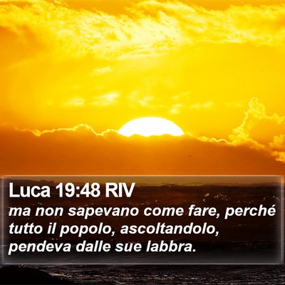 Luca 19:48 RIV Bible Verse Image