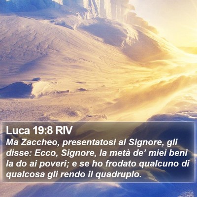 Luca 19:8 RIV Bible Verse Image