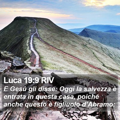 Luca 19:9 RIV Bible Verse Image