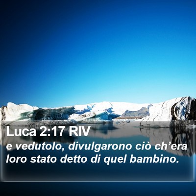 Luca 2:17 RIV Bible Verse Image