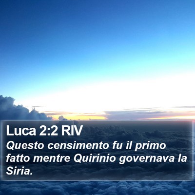 Luca 2:2 RIV Bible Verse Image