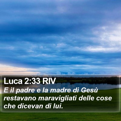 Luca 2:33 RIV Bible Verse Image