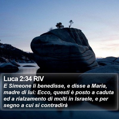 Luca 2:34 RIV Bible Verse Image