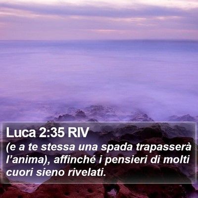 Luca 2:35 RIV Bible Verse Image