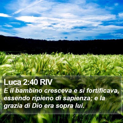 Luca 2:40 RIV Bible Verse Image