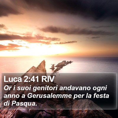 Luca 2:41 RIV Bible Verse Image