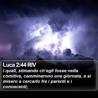 Luca 2:44 RIV Bible Verse Image
