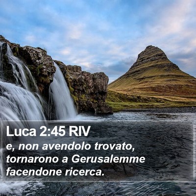 Luca 2:45 RIV Bible Verse Image