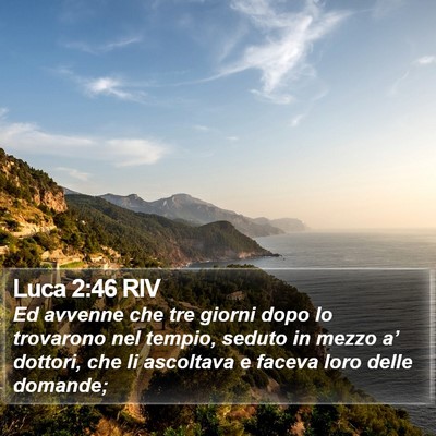 Luca 2:46 RIV Bible Verse Image