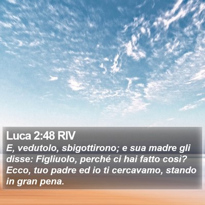 Luca 2:48 RIV Bible Verse Image