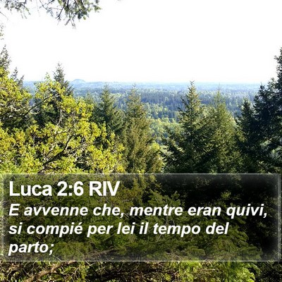 Luca 2:6 RIV Bible Verse Image