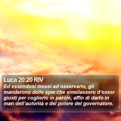 Luca 20:20 RIV Bible Verse Image