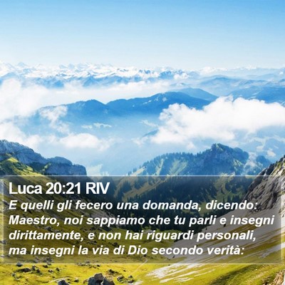 Luca 20:21 RIV Bible Verse Image