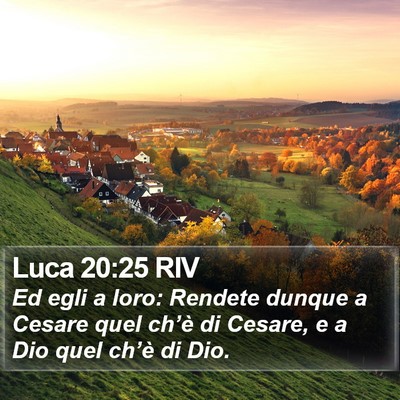 Luca 20:25 RIV Bible Verse Image