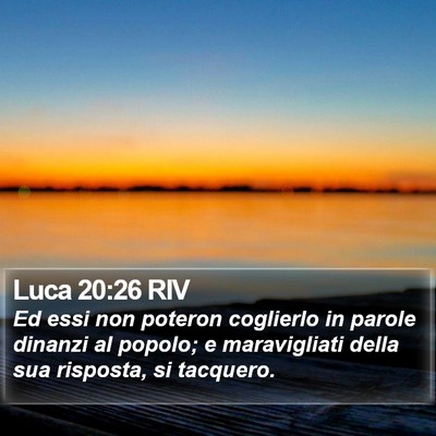 Luca 20:26 RIV Bible Verse Image