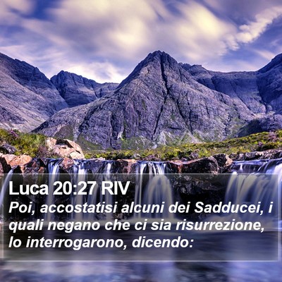 Luca 20:27 RIV Bible Verse Image