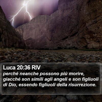 Luca 20:36 RIV Bible Verse Image