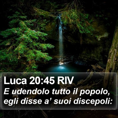 Luca 20:45 RIV Bible Verse Image