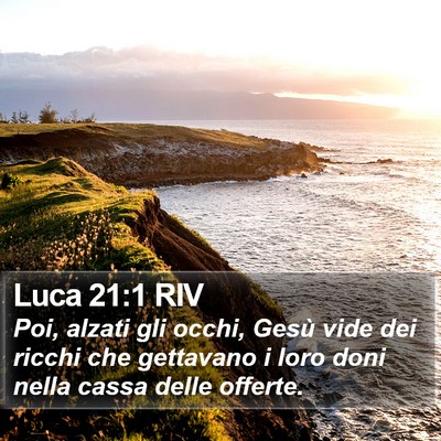 Luca 21:1 RIV Bible Verse Image