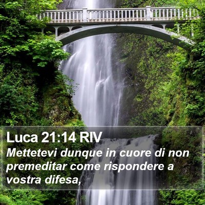Luca 21:14 RIV Bible Verse Image