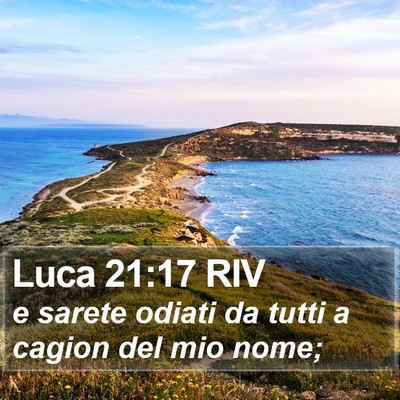 Luca 21:17 RIV Bible Verse Image