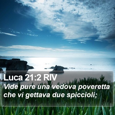 Luca 21:2 RIV Bible Verse Image