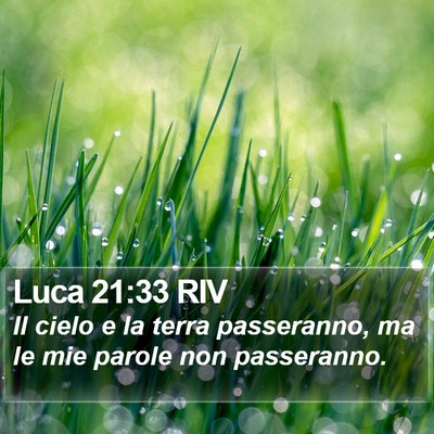 Luca 21:33 RIV Bible Verse Image