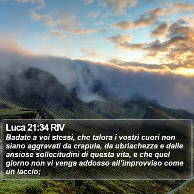 Luca 21:34 RIV Bible Verse Image